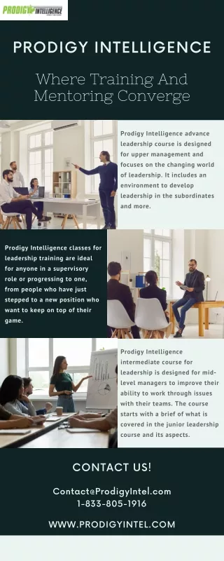 Best Classes For Leadership at Prodigy Intelligence