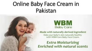 Online Baby Face Cream in Pakistan