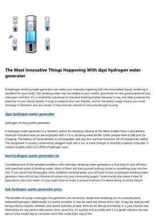 6 Books About hydrogen rich water generator tumbler You Should Read