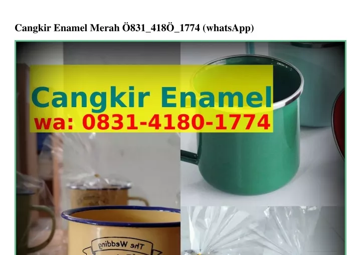 cangkir enamel merah 831 418 1774 whatsapp