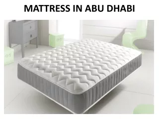 mattress in abu dhabi