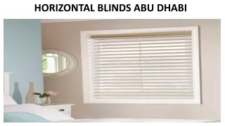 horizontal blinds abu dhabi