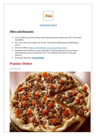 superstar pizza