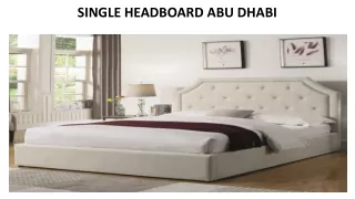 single headboard abu dhabi