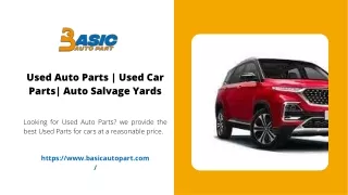 Used Auto Parts  Used Car Parts Auto Salvage Yards