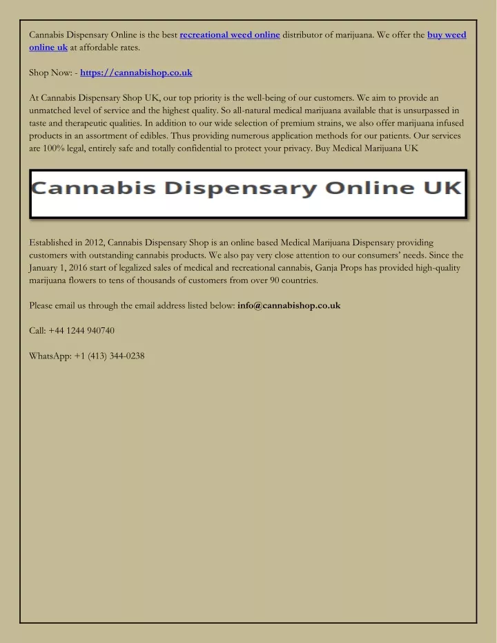 cannabis dispensary online is the best
