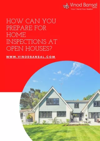 How Can You Prepare for Home Inspections at Open Houses