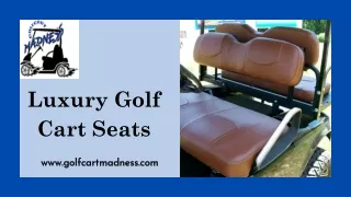 Luxury Golf Cart Seats