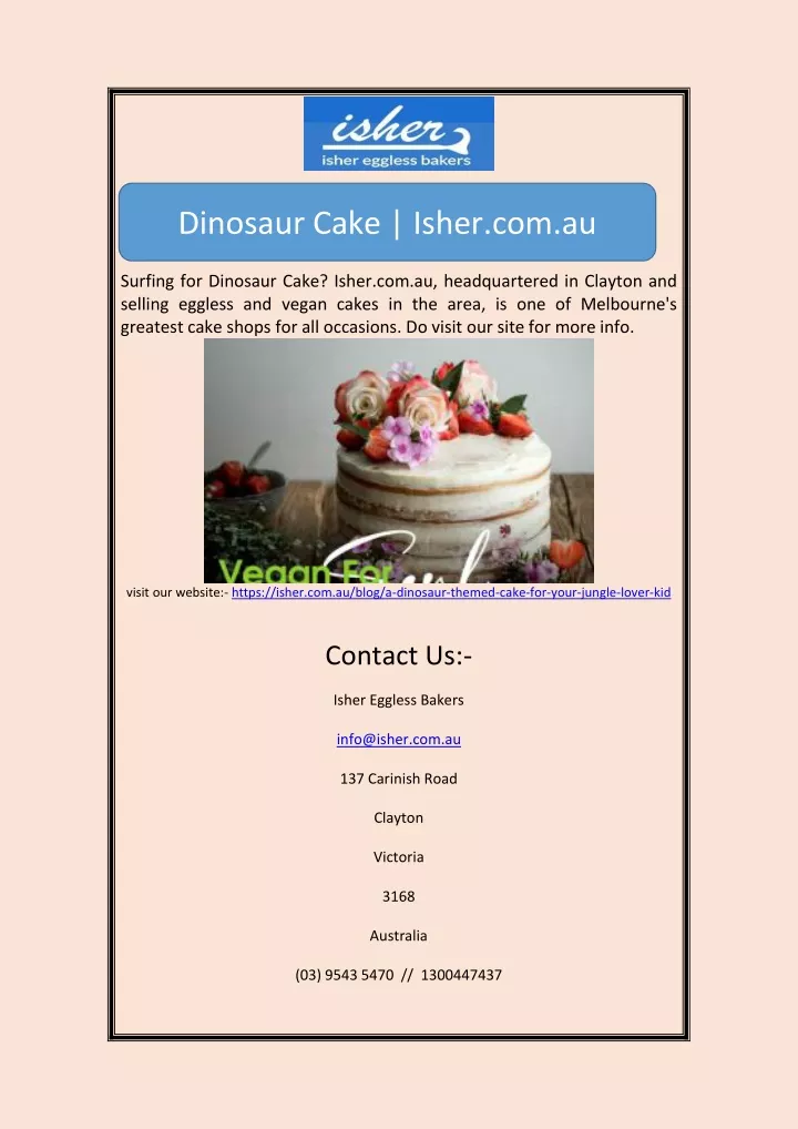 dinosaur cake isher com au