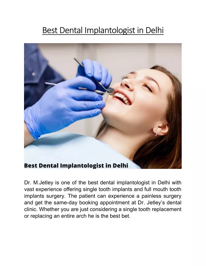 best dental implantologist in delhi best dental