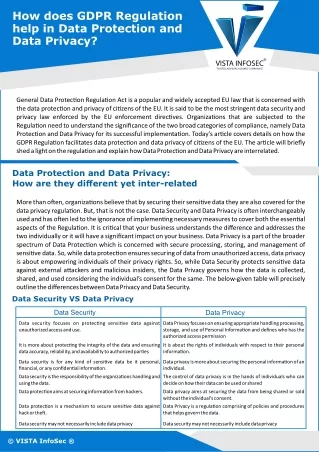 how does gdpr regulation help in data protection