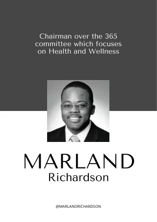 Marland Richardson | Chairman focuses health and wellness | USA