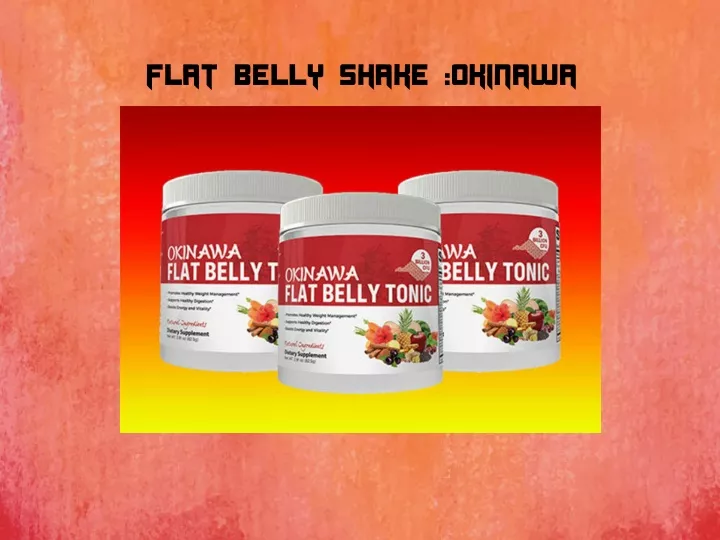 flat belly shake okinawa