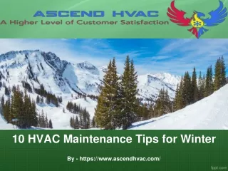 10 hvac maintenance tips for winter