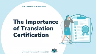 the translation industry
