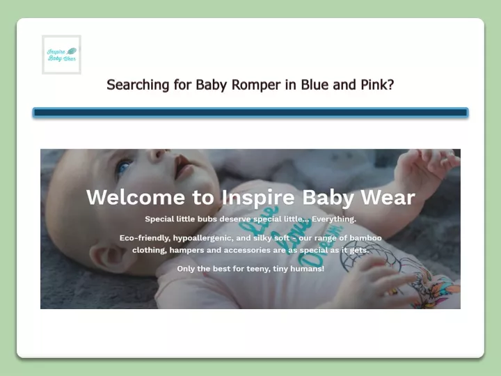 searching for baby romper in blue and pink