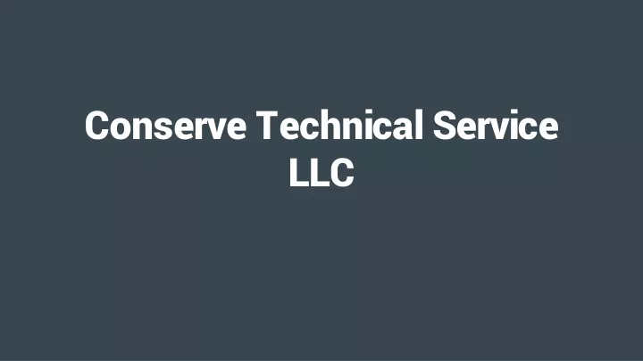 conserve technical service llc