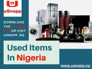 Best Used Items In Nigeria - u-Snapp