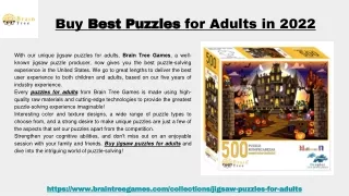 Buy Best Puzzles for Adults in 2022