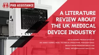 A Literature Review about the UK Medical Device Industry - Phdassistance