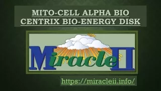 MITO-CELL Alpha Bio Centrix Bio-Energy Disk