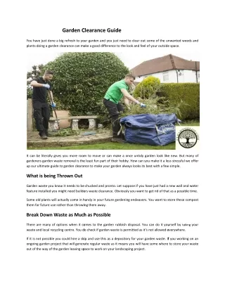 garden clearance guide garden clearance guide