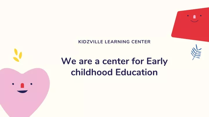 kidzville learning center