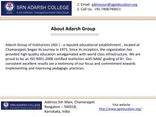 1 email admission@agieducation org 2 call