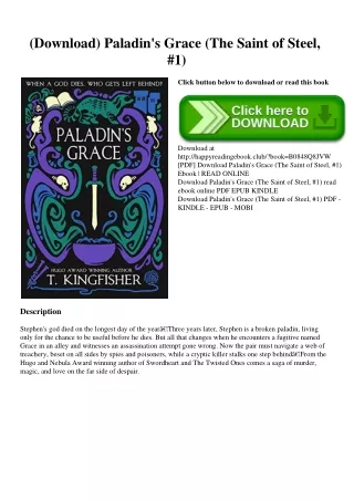 (Download) Paladin's Grace (The Saint of Steel  #1) (READ PDF EBOOK)