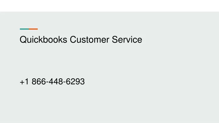 quickbooks customer service