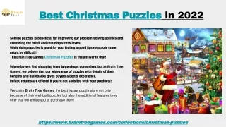 Best Christmas Puzzles in 2022