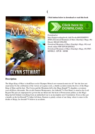 (DOWNLOADPDF} Mountain of Mars (Starship's Mage  #8) [PDF] Download
