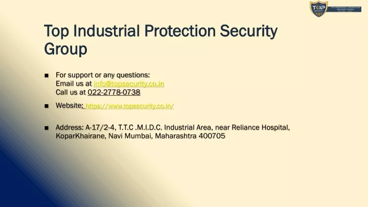 top industrial protection security group