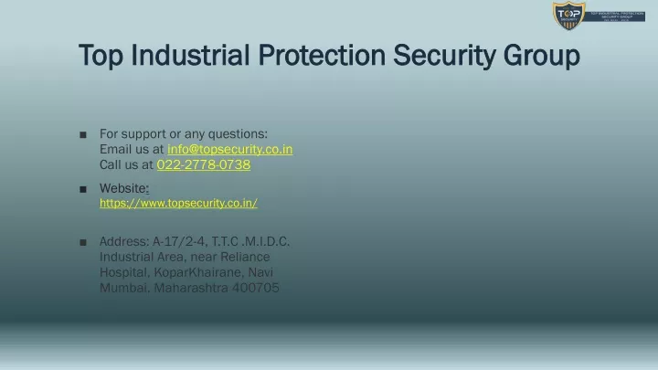 top industrial protection security group