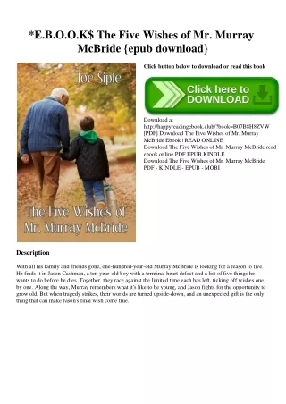 E.B.O.O.K$ The Five Wishes of Mr. Murray McBride {epub download}