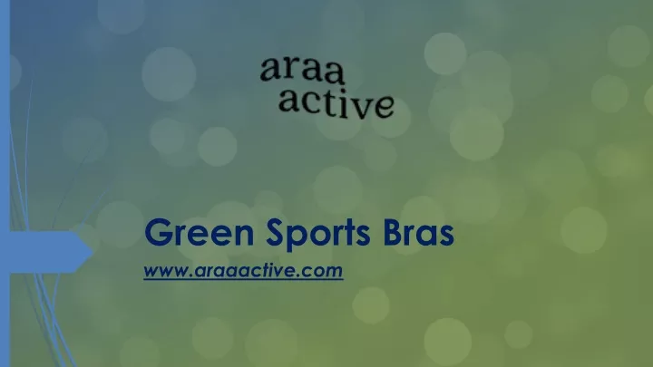 green sports bras