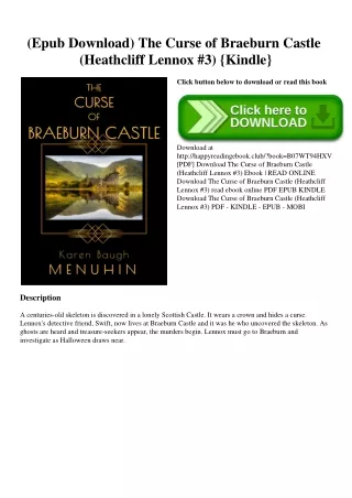 (Epub Download) The Curse of Braeburn Castle (Heathcliff Lennox #3) {Kindle}