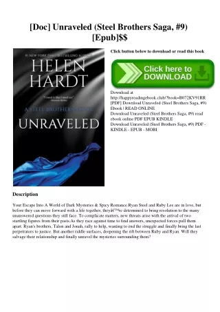 [Doc] Unraveled (Steel Brothers Saga  #9) [Epub]$$