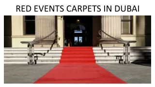 red events carpets in dubai