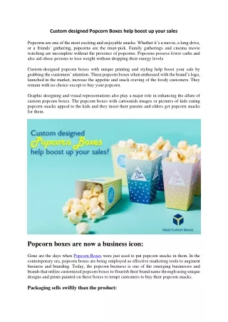 custom designed popcorn boxes help boost up your