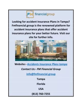 Accidents Insurance Plans Tampa Fmfinancial.group