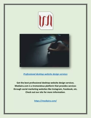 professional desktop website design services