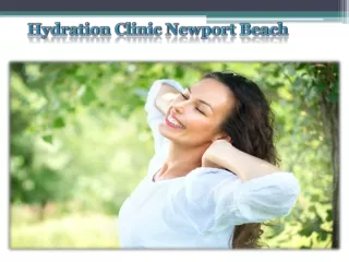 Hydration Clinic Newport Beach