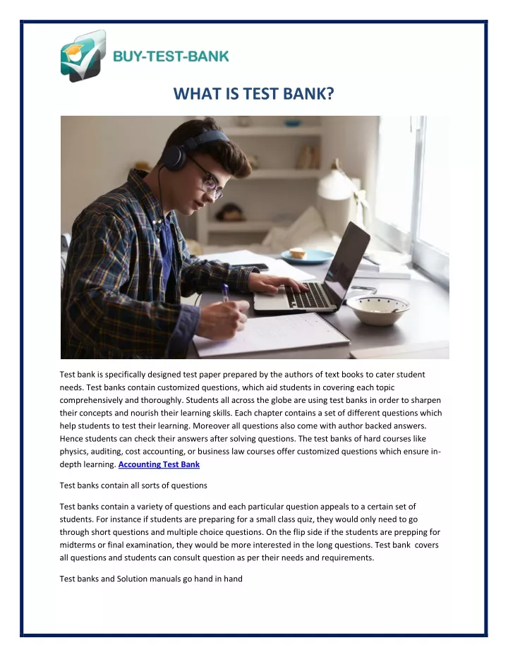 what is test bank