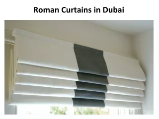roman curtains in dubai