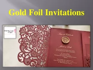 Gold Foil Invitations