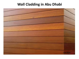 wall cladding in abu dhabi