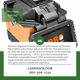 fiber optic splicing