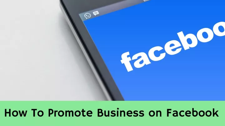 how to promote business on facebook