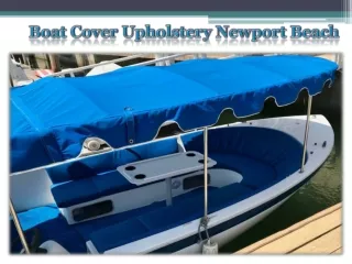 Boat Cover Upholstery Newport Beach